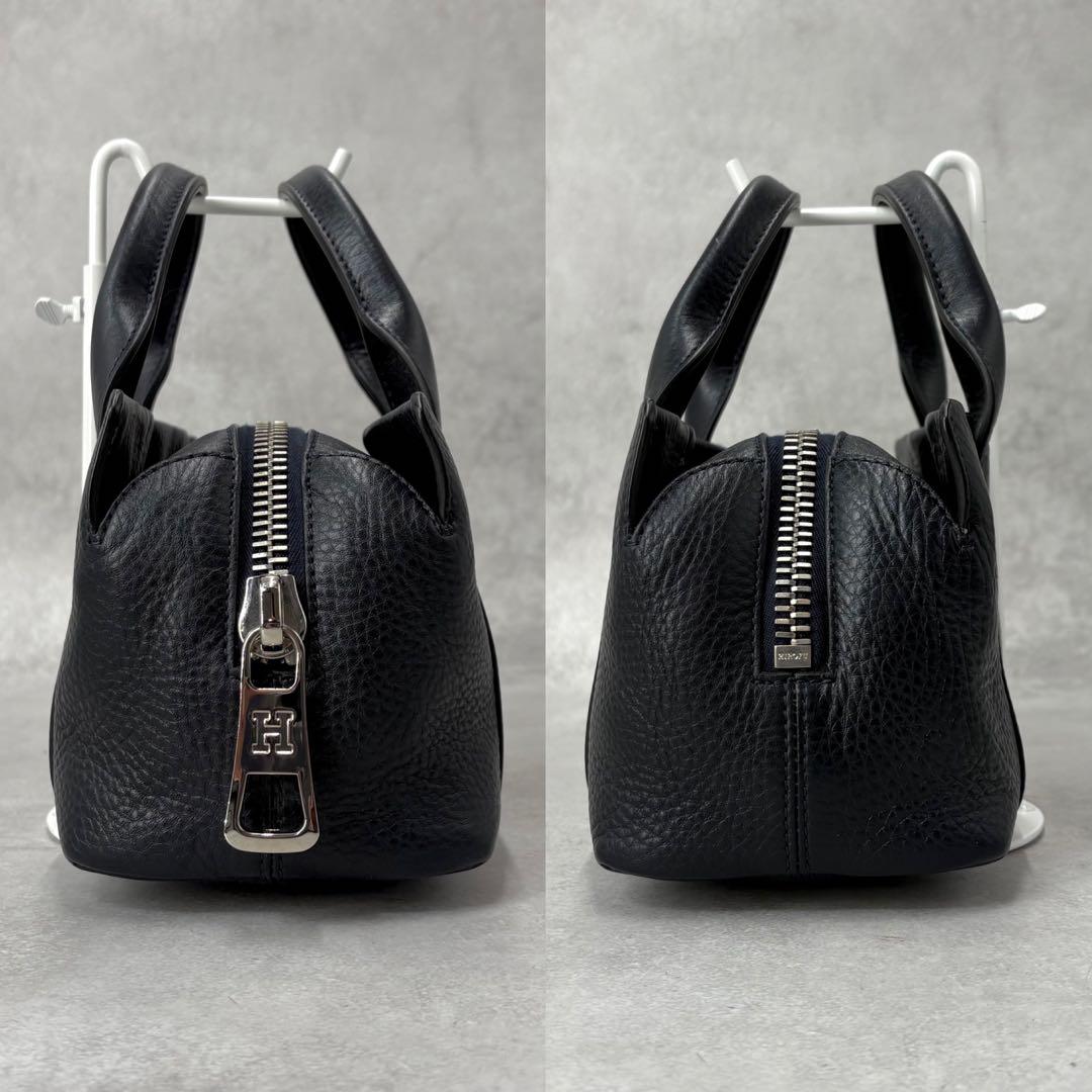 【未使用級】ヒロフ ランポS 2way ショルダーバッグ ネイビー レディース