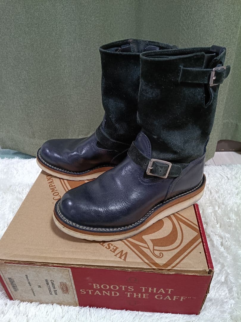 美品 WESCO CUSTOM BOSS 9E 27cm〜 エンジニア ペコス