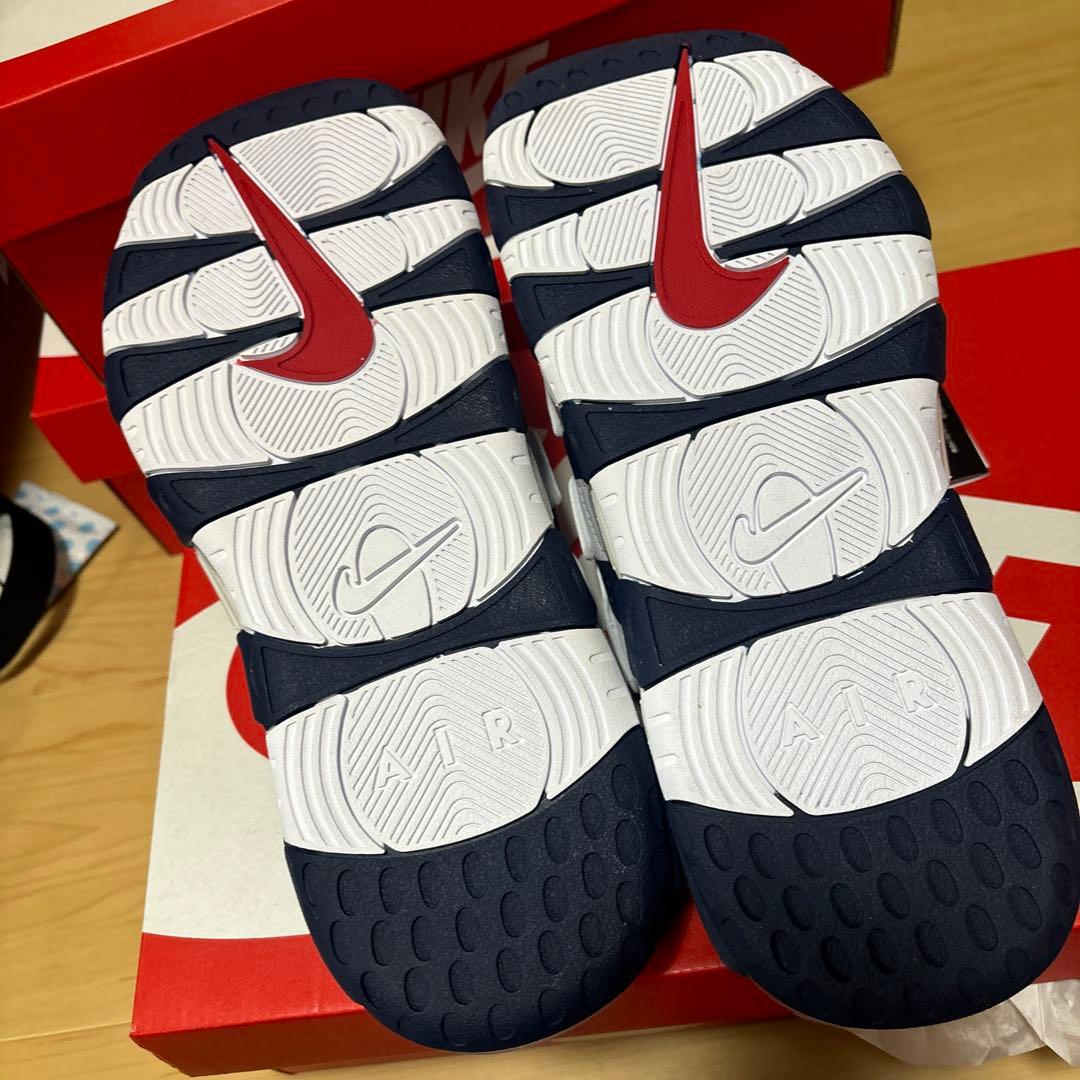 NIKE 27 エアモアアップテンポ アップテンポ　ネイビー　27 メル何度目