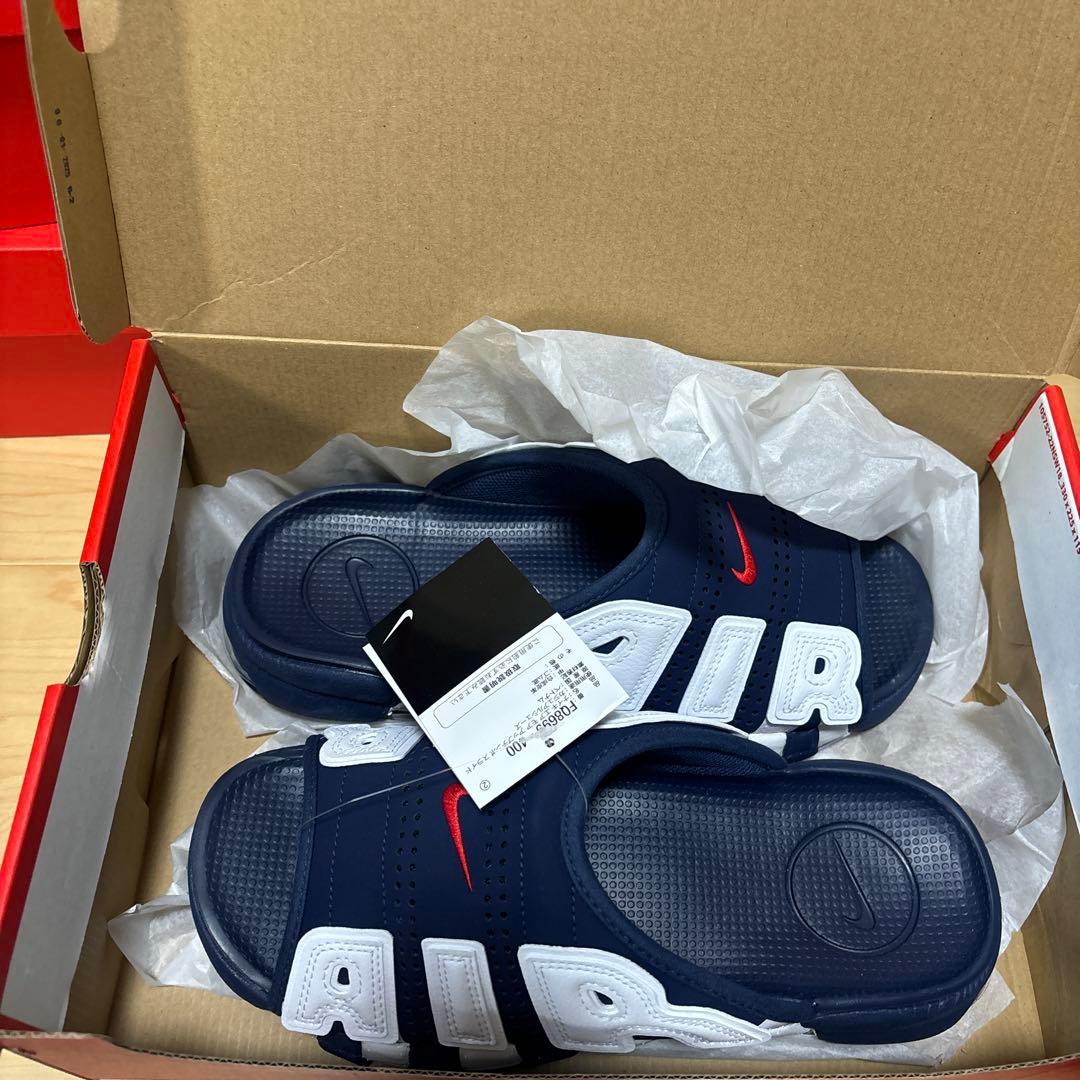 NIKE 27 エアモアアップテンポ アップテンポ　ネイビー　27 メル何度目