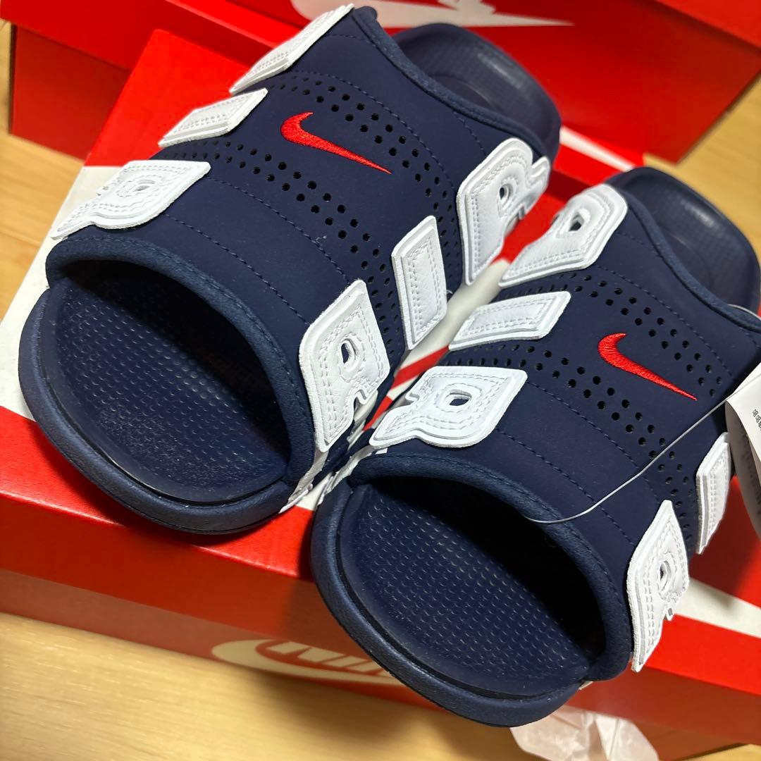 NIKE 27 エアモアアップテンポ アップテンポ　ネイビー　27 メル何度目