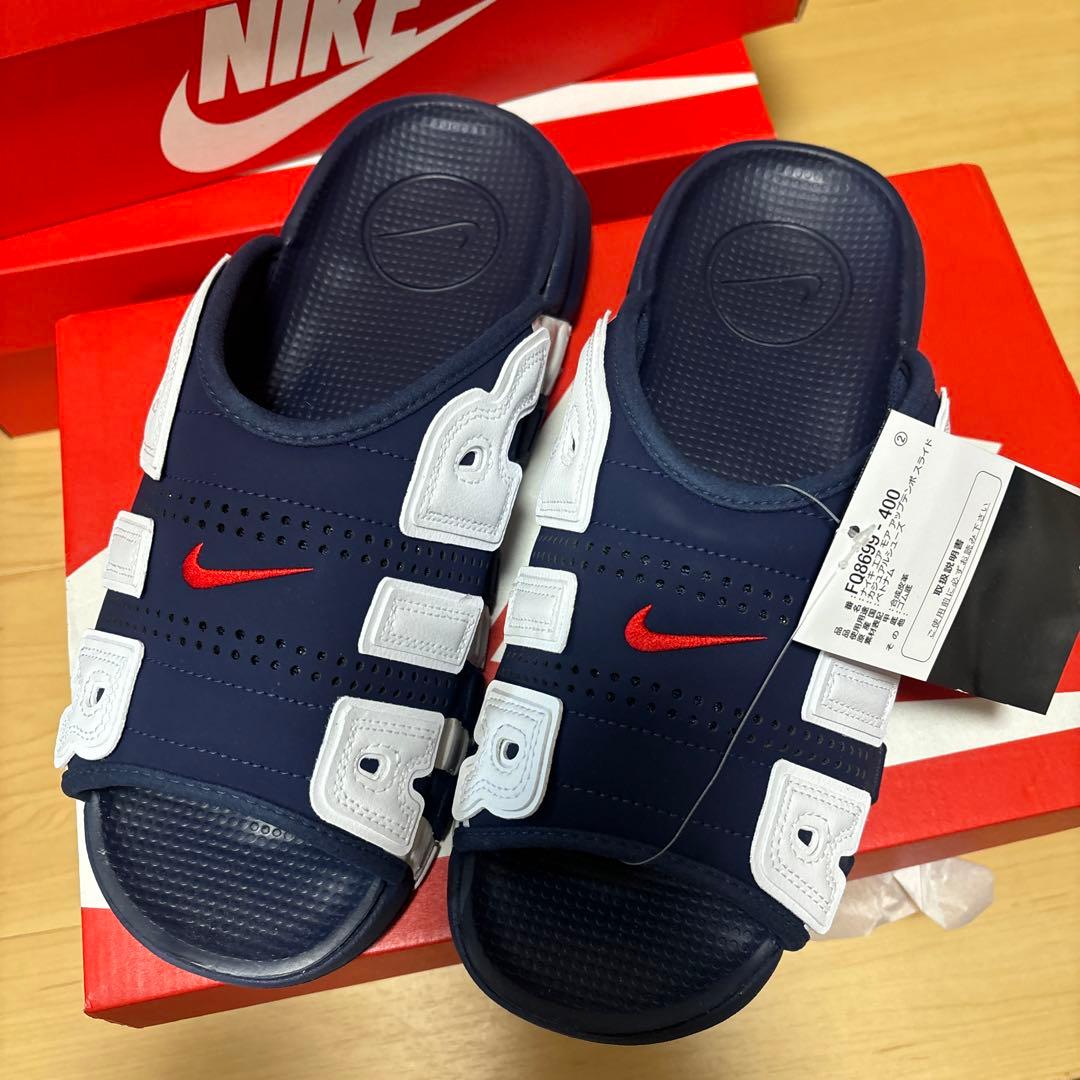 NIKE 27 エアモアアップテンポ アップテンポ　ネイビー　27 メル何度目