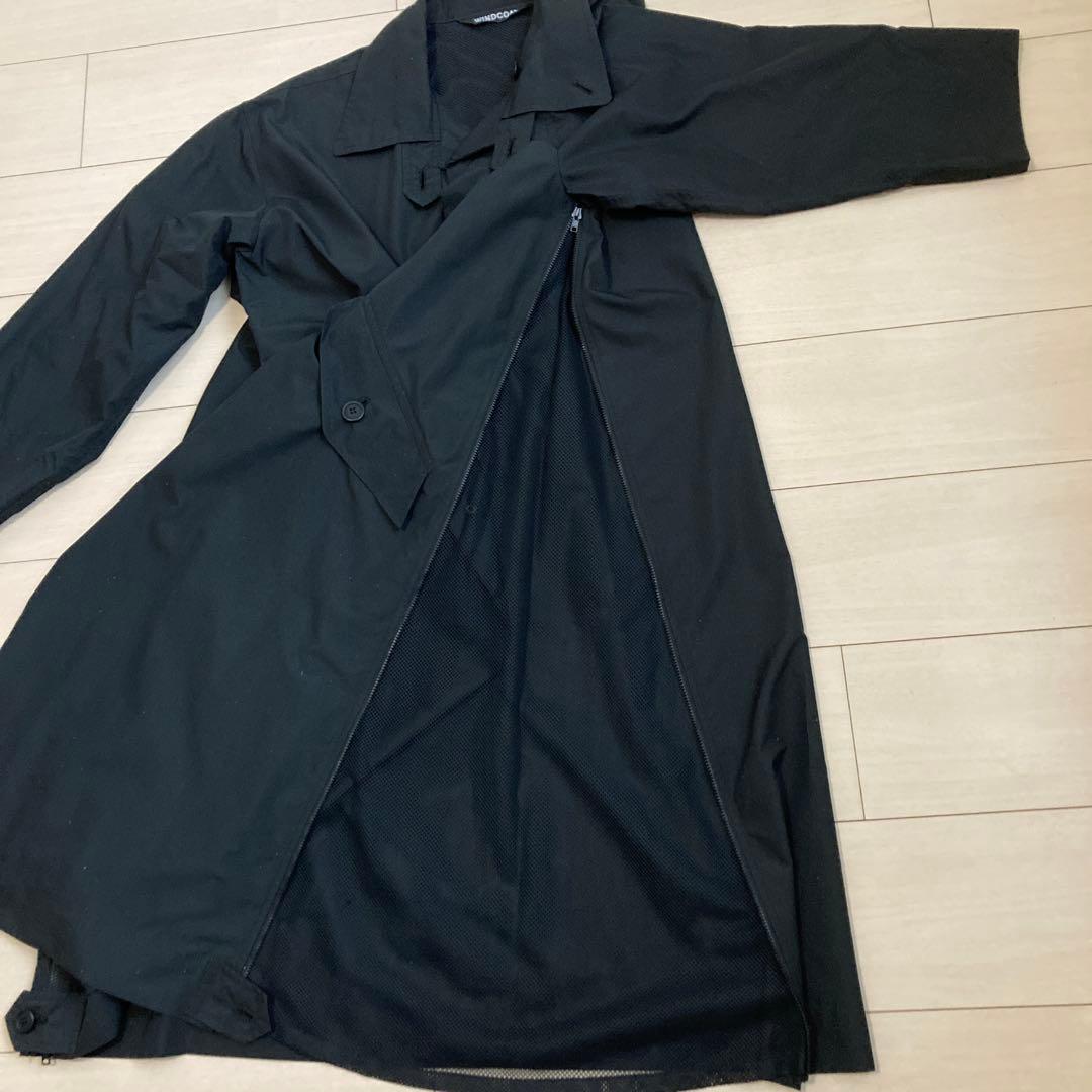 【イッセイミヤケ 】WINDCOAT ブラックコート レディース M