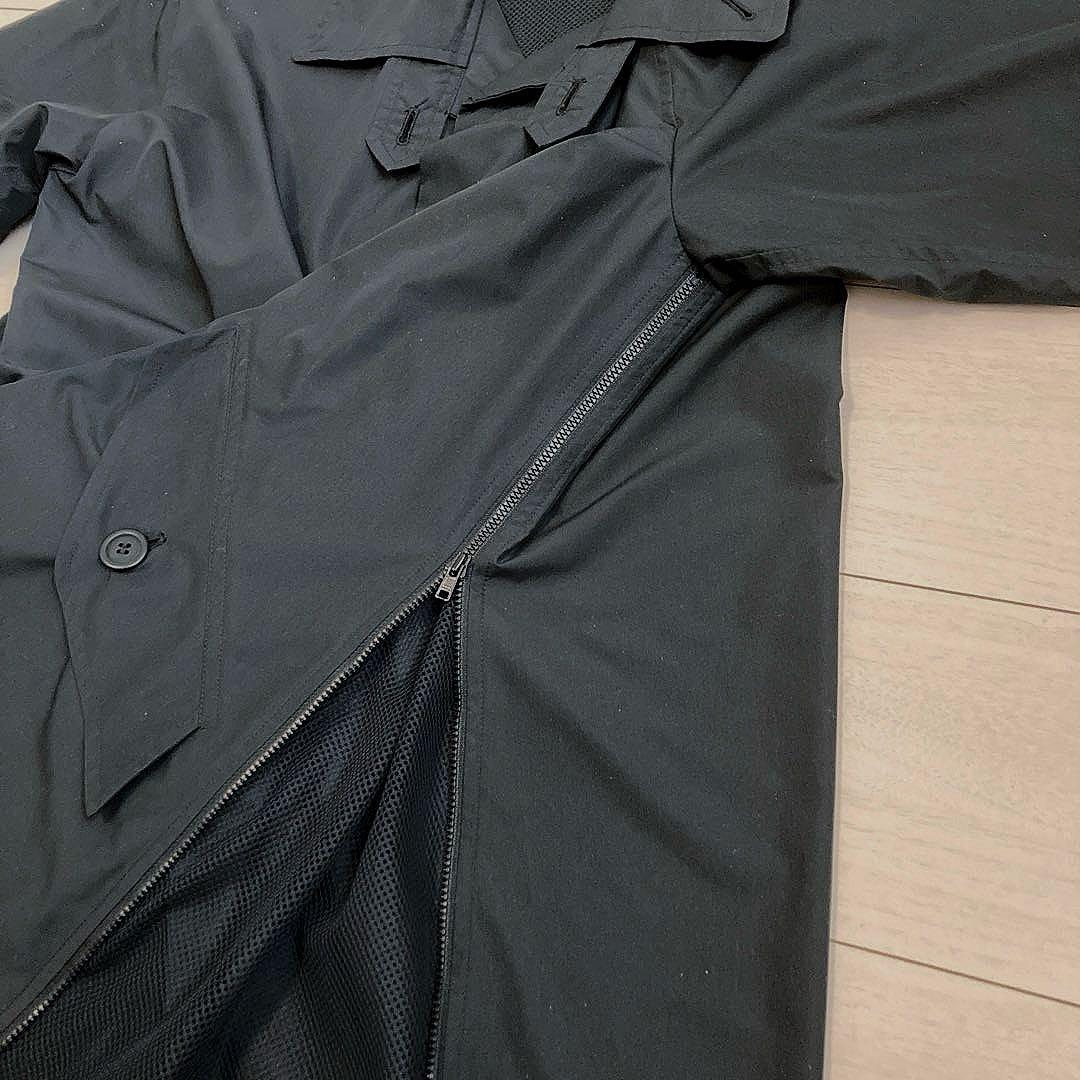 【イッセイミヤケ 】WINDCOAT ブラックコート レディース M
