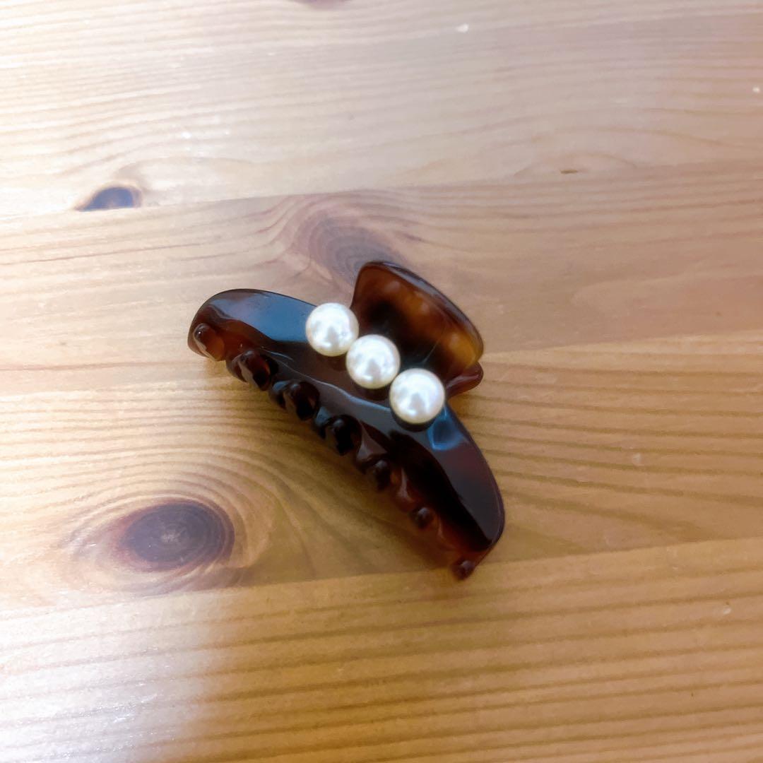 アレクサンドルドゥパリ　ヘアクリップ　パール