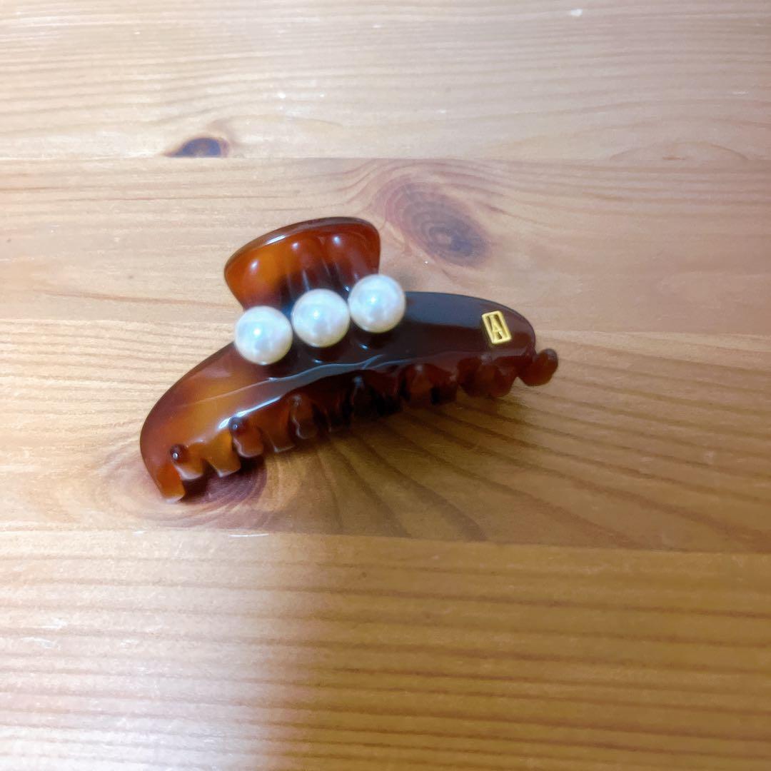 アレクサンドルドゥパリ　ヘアクリップ　パール