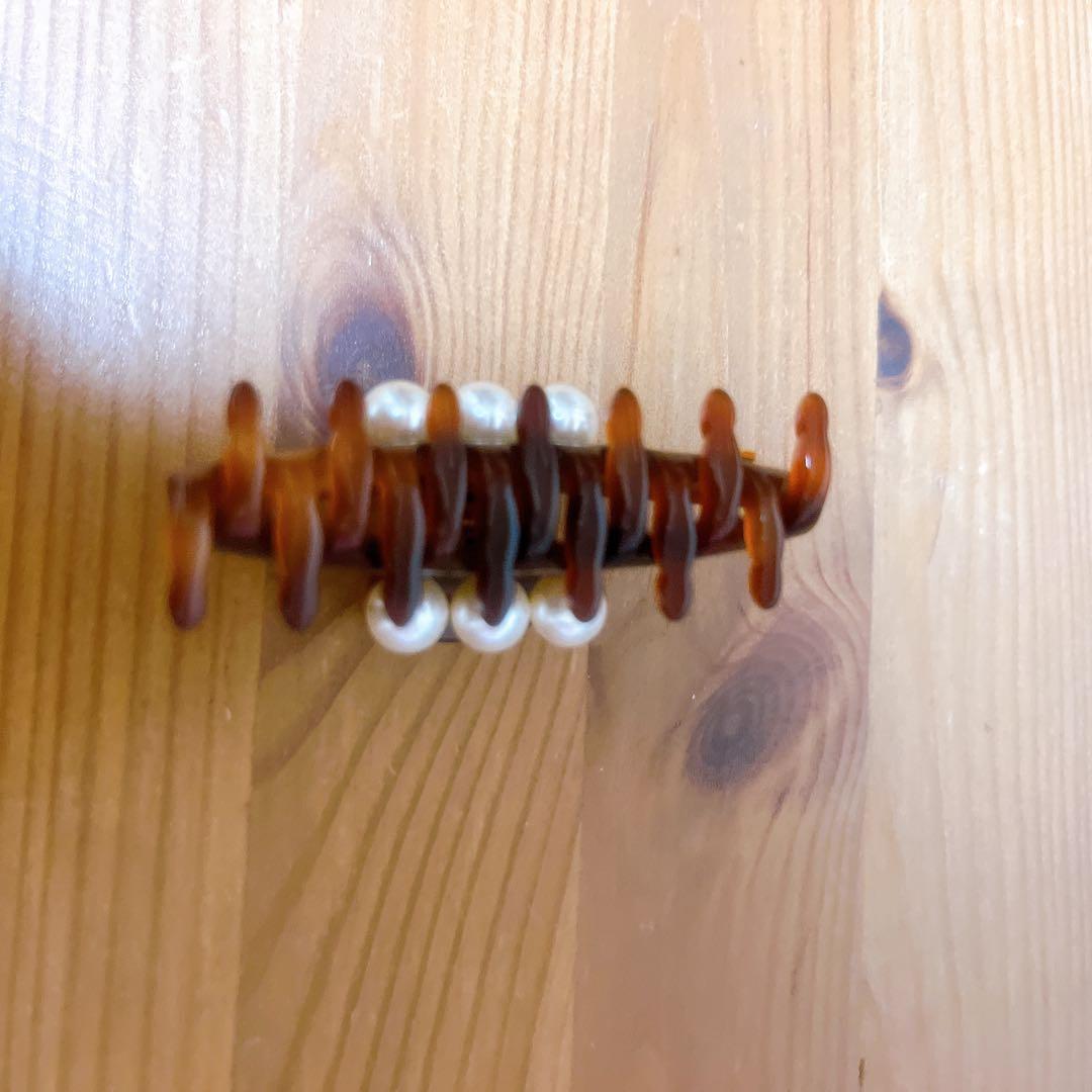 アレクサンドルドゥパリ　ヘアクリップ　パール