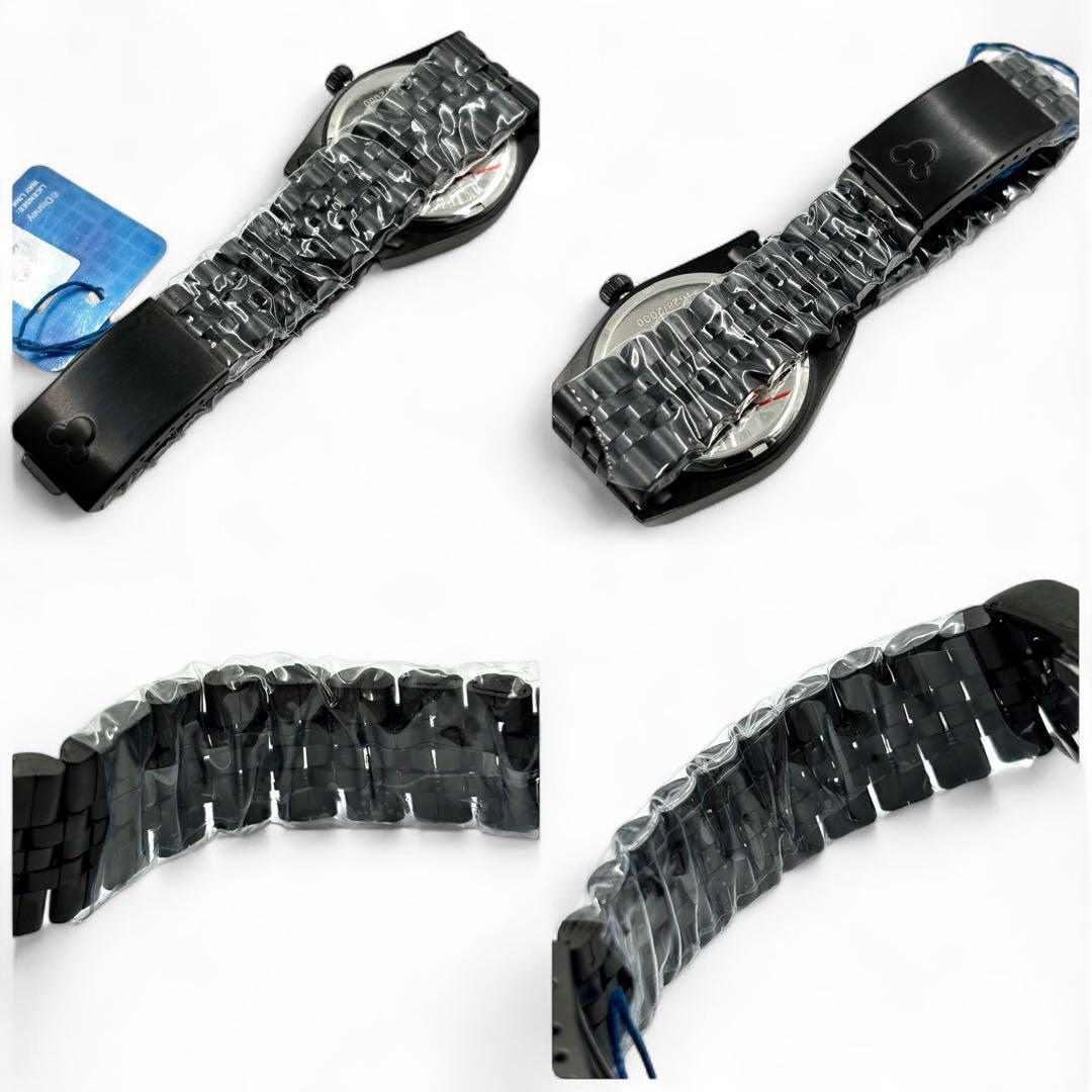 新品 ディズニー シークレットアイ ミッキー 腕時計 ブラック ダイヤ 限定品