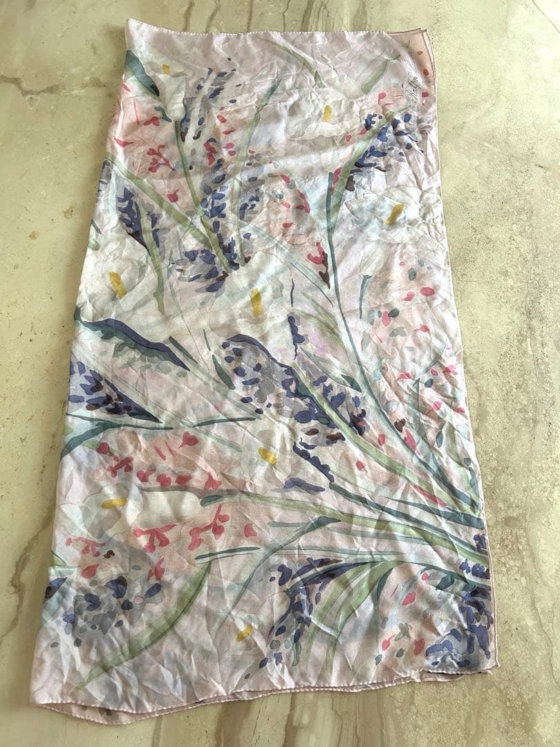 coko channel Ralpラルフローレンシル100%スカーフ