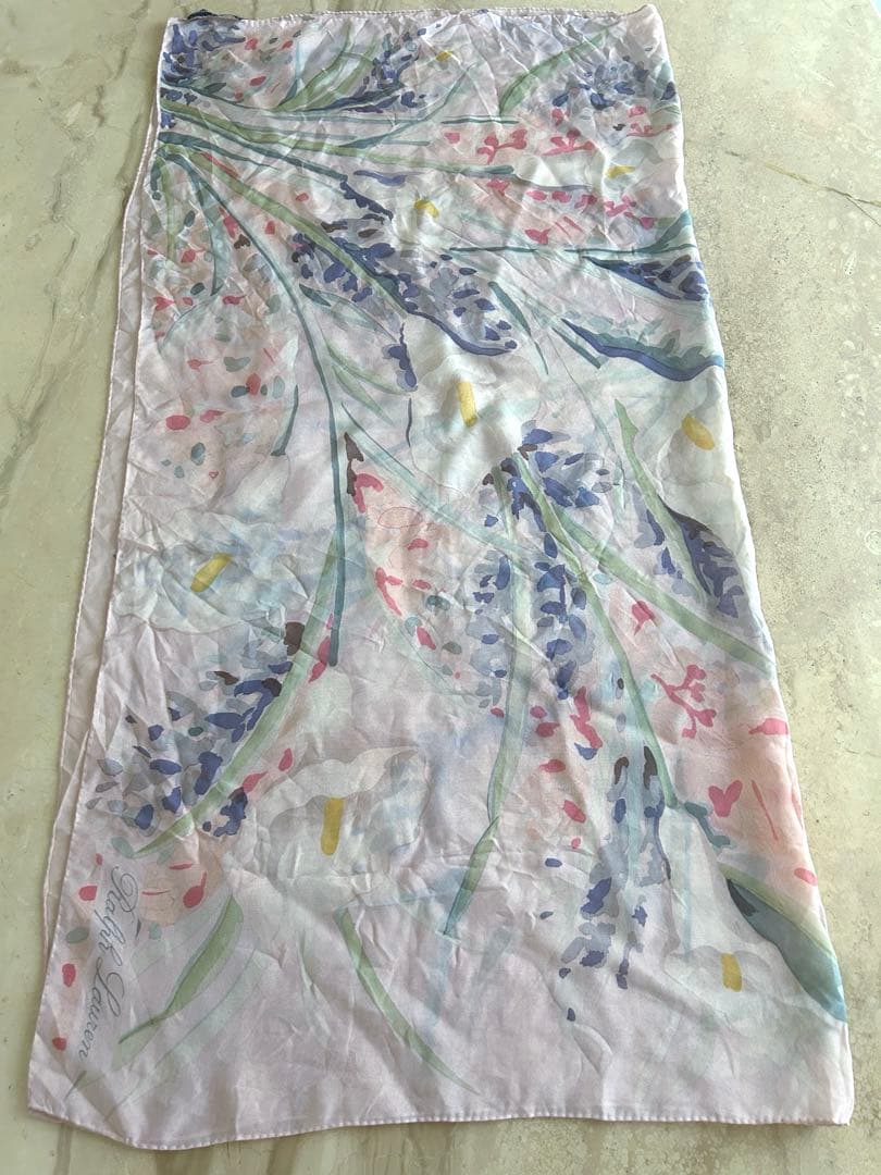 coko channel Ralpラルフローレンシル100%スカーフ