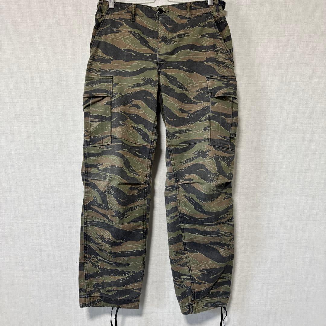 80s 米軍 タイガーストライプ カーゴパンツ 32 実物　官給品