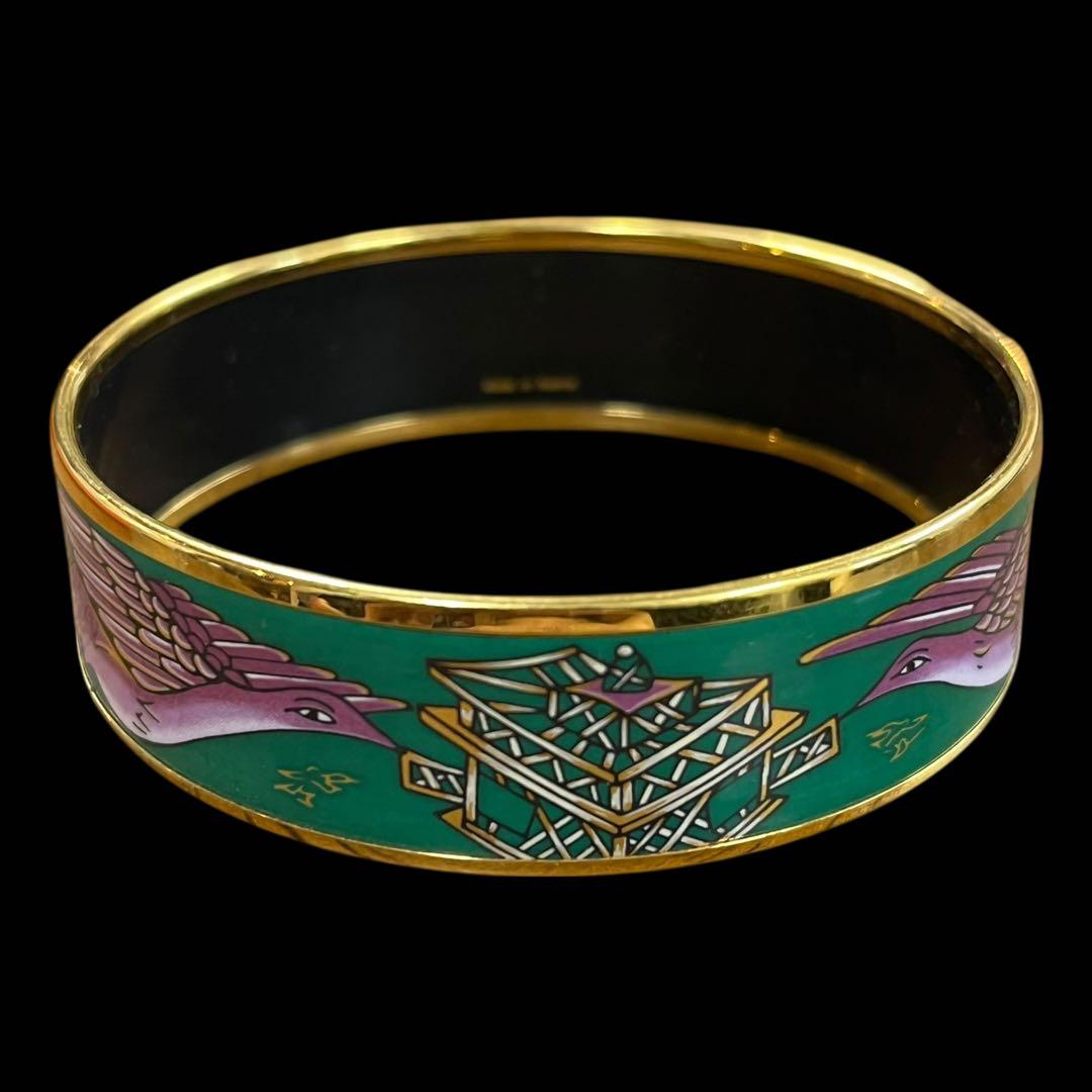 HERMES バングル GM エマイユ 七宝焼 エルメス ブレスレット