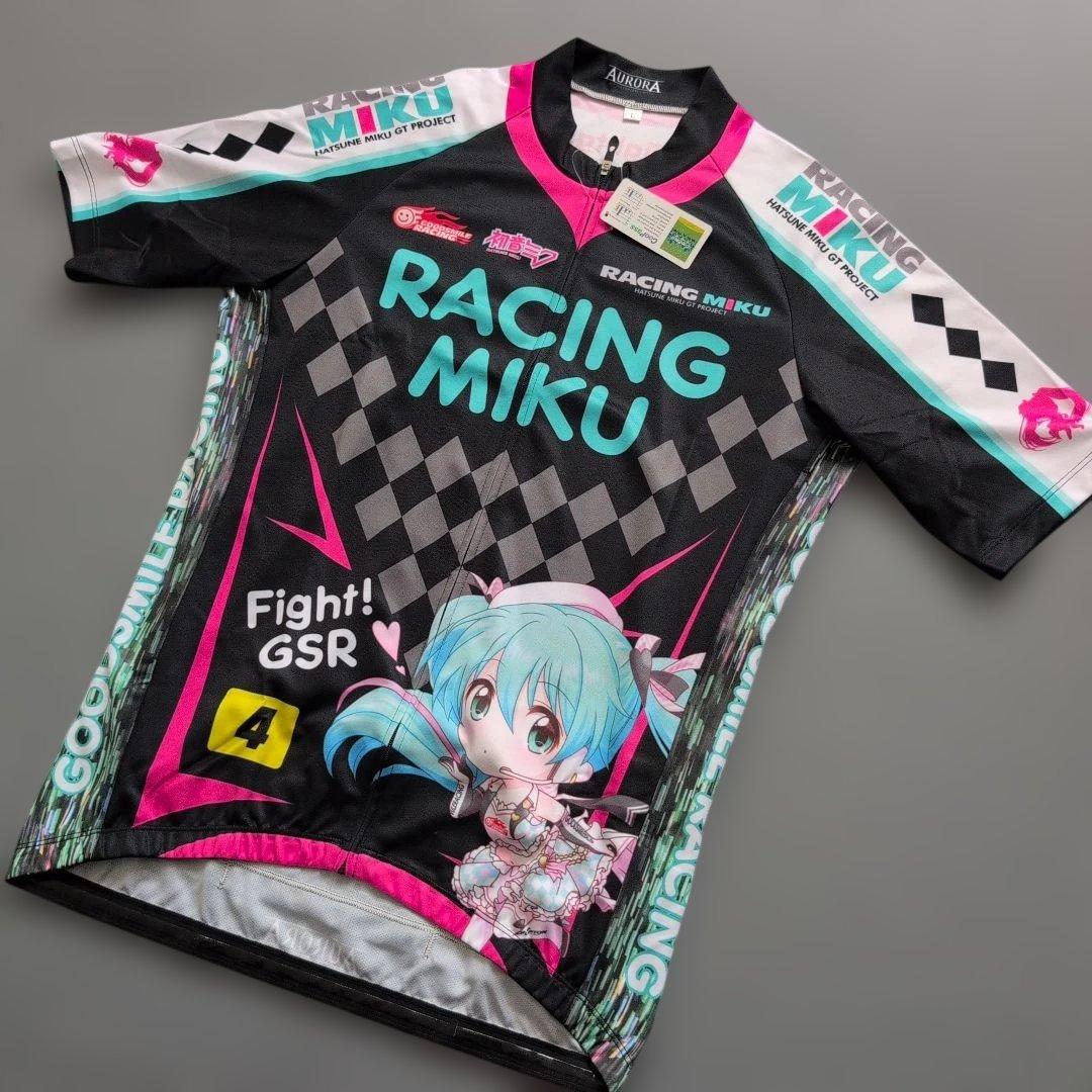 【未使用タグ付き】レーシングミク　サイクルジャージ　ねんどろいどイラスト　L
