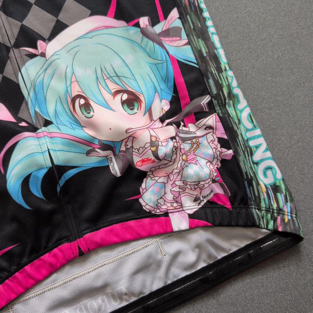 【未使用タグ付き】レーシングミク　サイクルジャージ　ねんどろいどイラスト　L