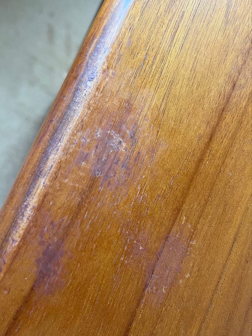 SCANTEAK 無垢材デスク チーク材 シンプル 木製机 北欧風 幅104cm