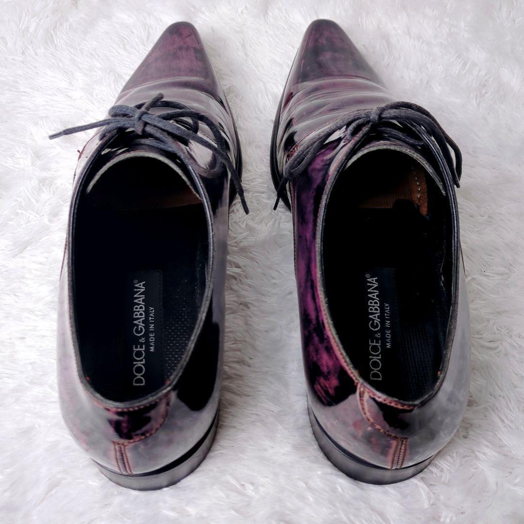 DOLCE&GABBANA ドルチェアンドガッバーナ ドレスシューズ パープル