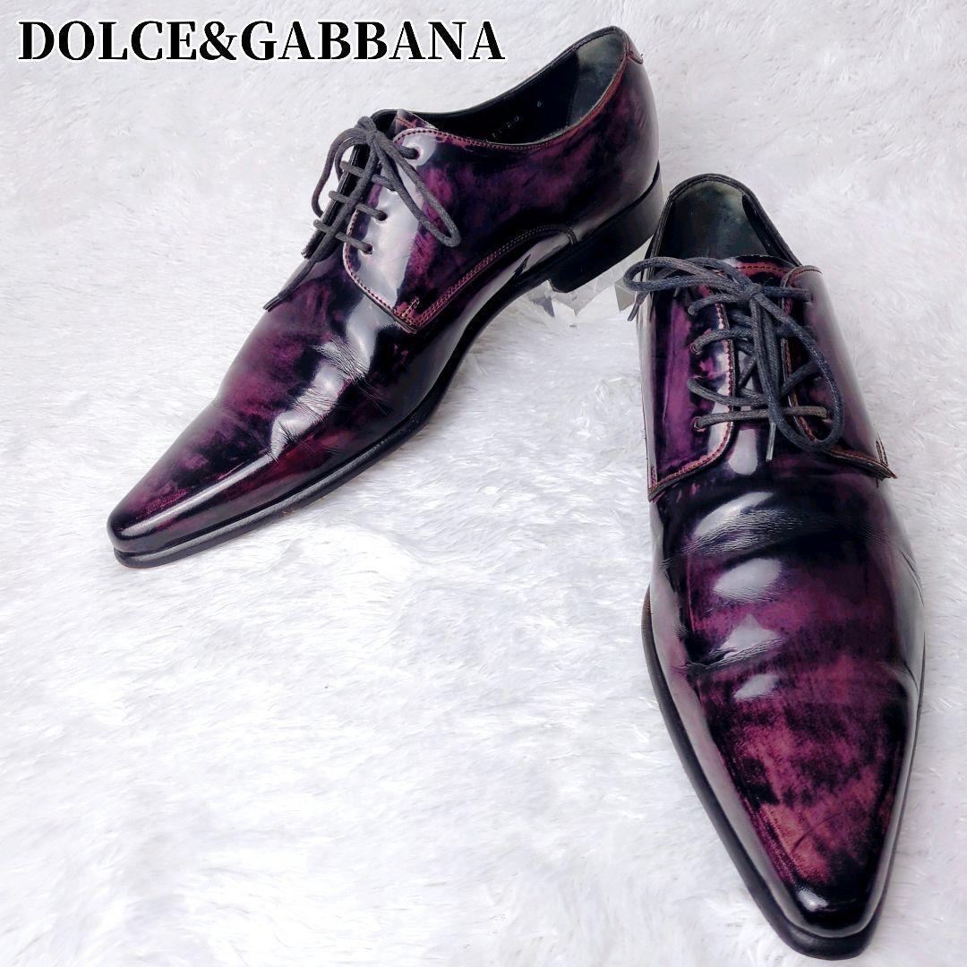 DOLCE&GABBANA ドルチェアンドガッバーナ ドレスシューズ パープル