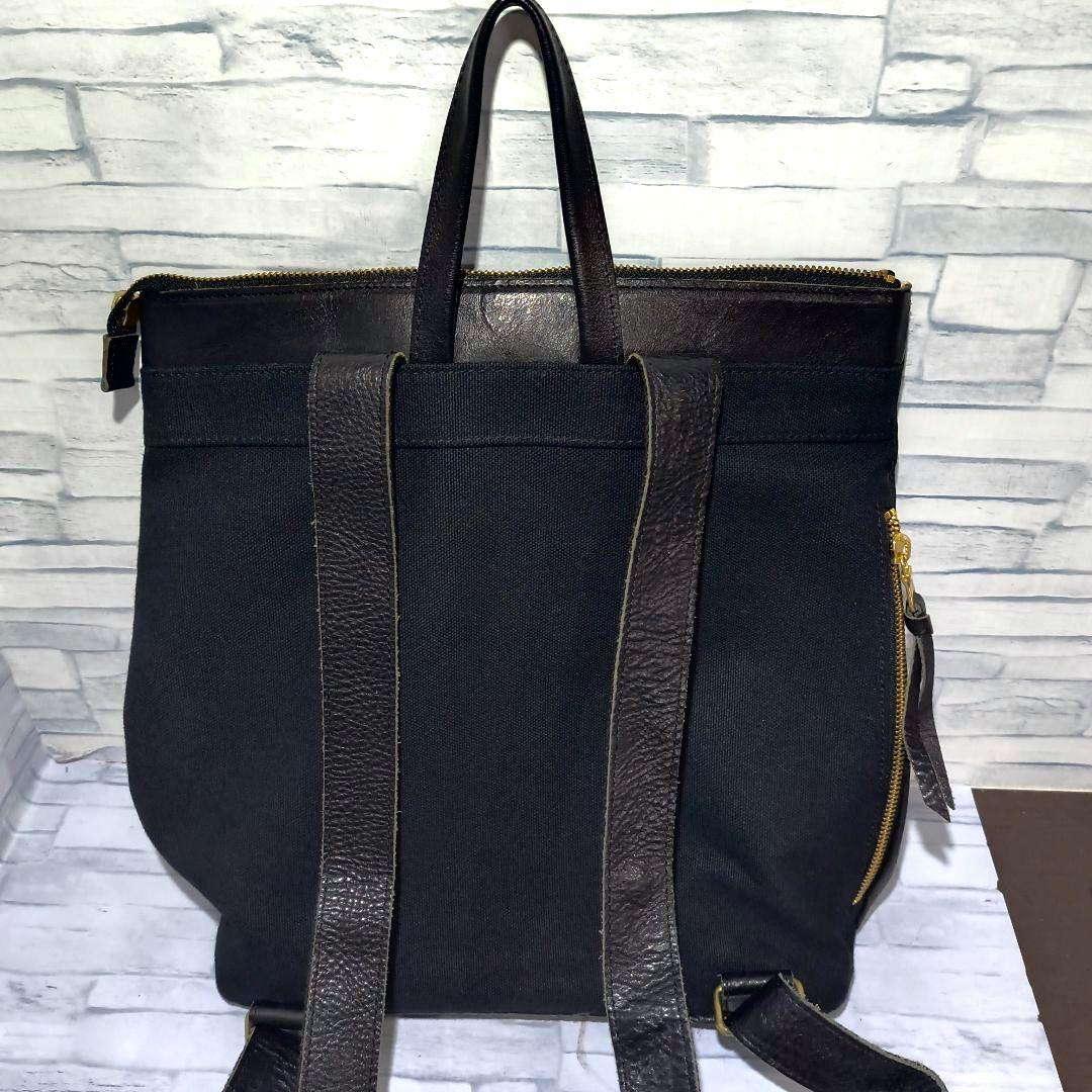 コ*ア様 極美品　AGILITY ウォレットバック　リュック　ブラック　レザー