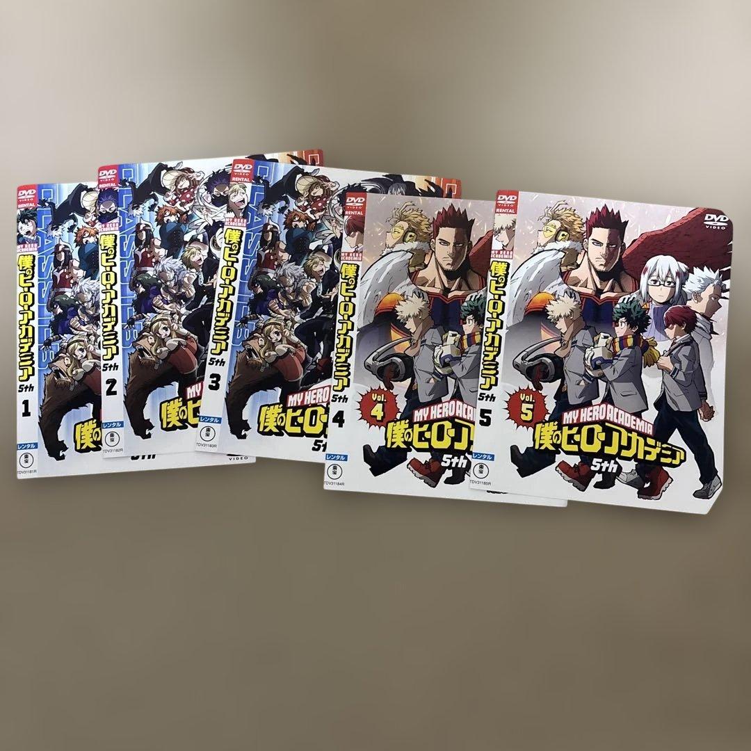 僕のヒーローアカデミアDVD1期〜5期の5まで➕映画２枚