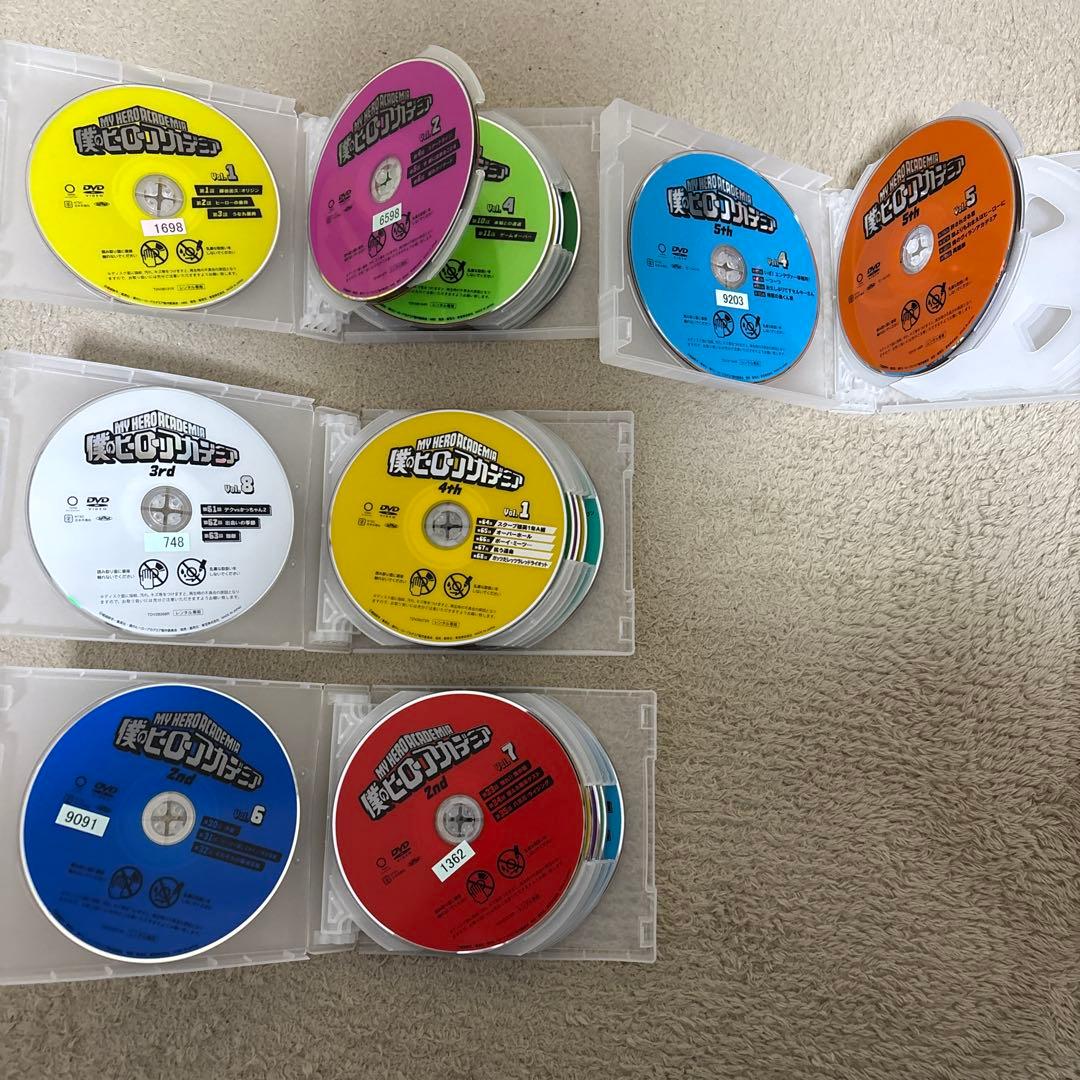 僕のヒーローアカデミアDVD1期〜5期の5まで➕映画２枚