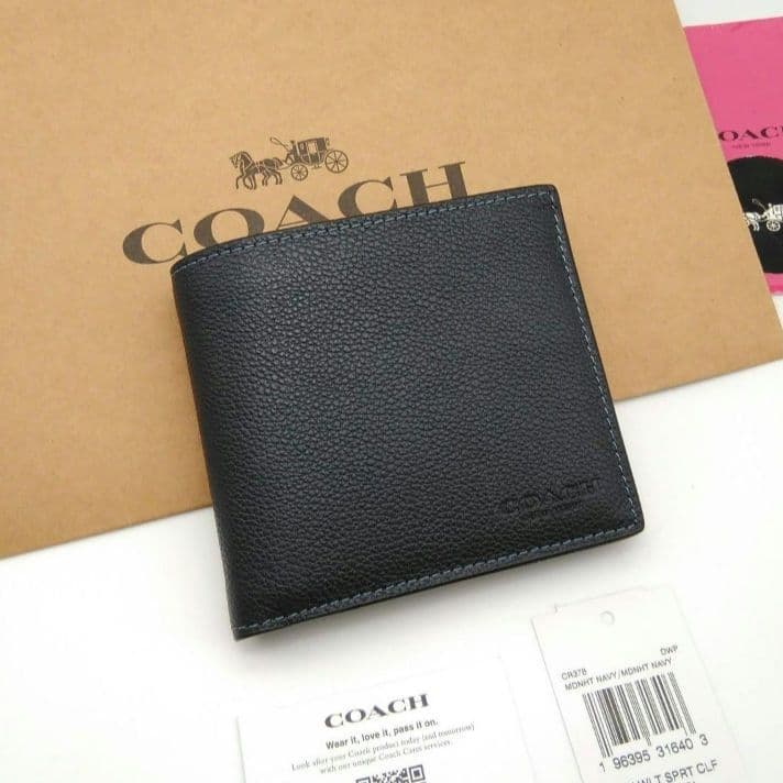 新作　商品　COACH　折り財布　メンズ　人気の小銭入れ付き