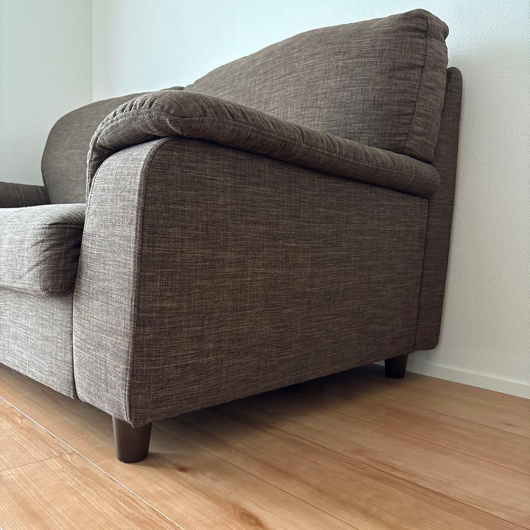 レイコージャパン　3人掛けソファ ブラウン