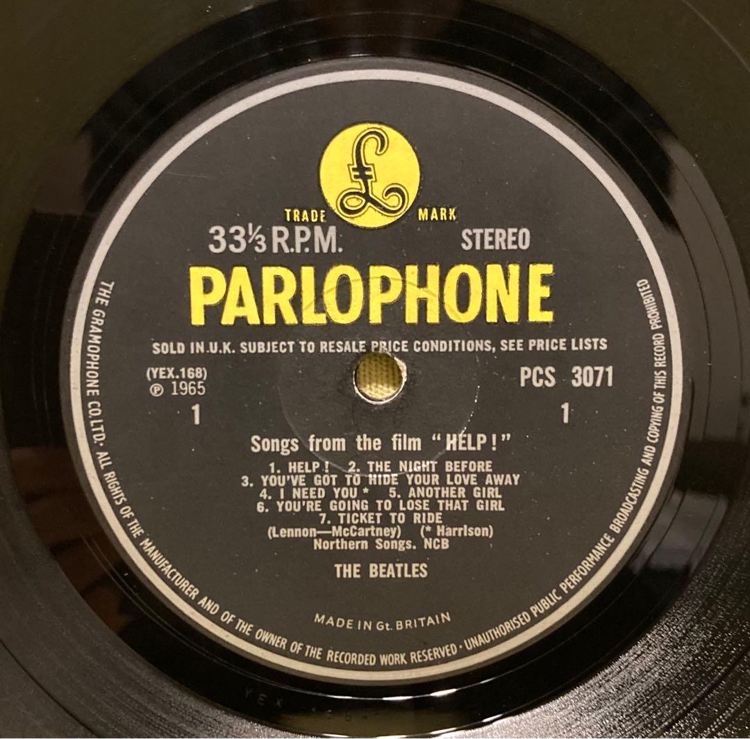 THE BEATLES HELP! UKオリジナル/stereoレコード超初期盤