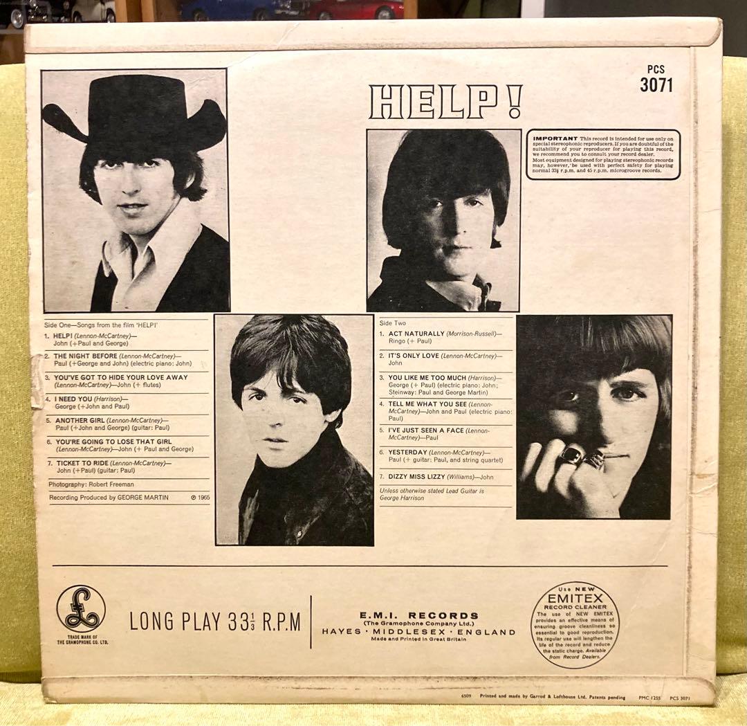 THE BEATLES HELP! UKオリジナル/stereoレコード超初期盤