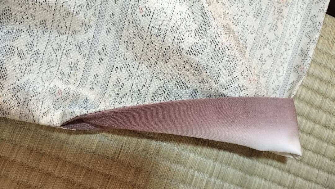 白大島（絹）横双　美品