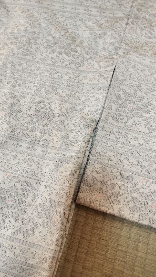 白大島（絹）横双　美品