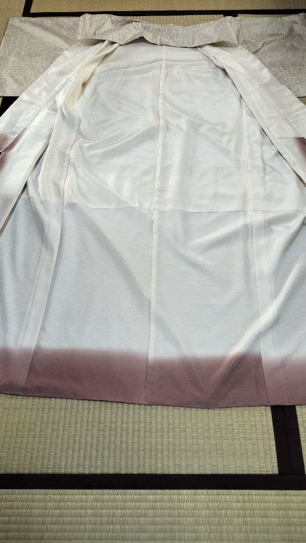 白大島（絹）横双　美品