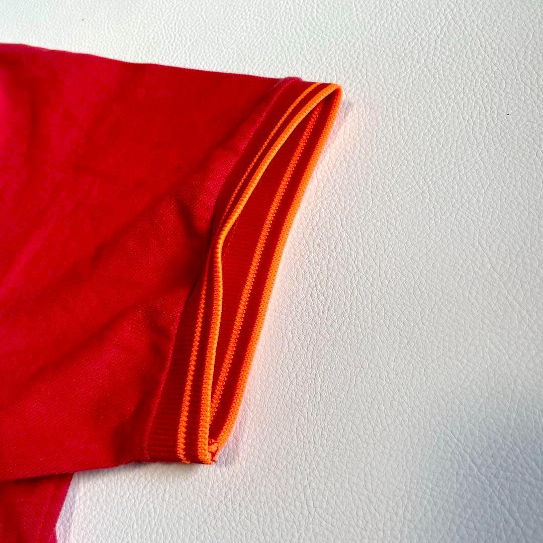 新品タグ付【ストーンアイランド】半袖 ポロシャツ ロゴマーク 赤 M コットン