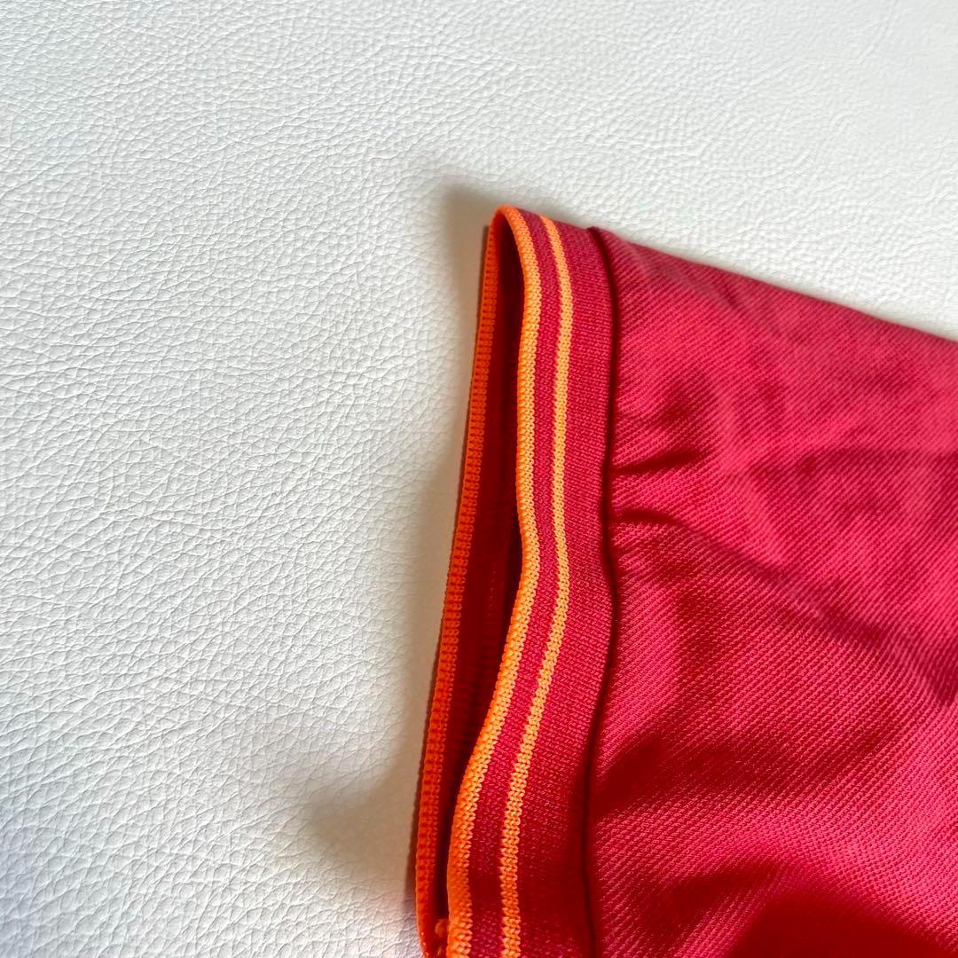 新品タグ付【ストーンアイランド】半袖 ポロシャツ ロゴマーク 赤 M コットン