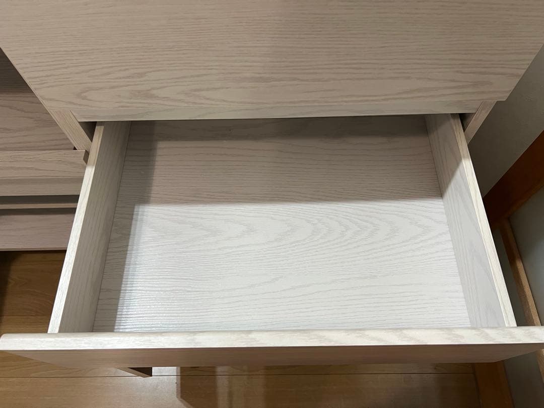 LOWYA キッチン棚収納　ホワイトウォッシュ