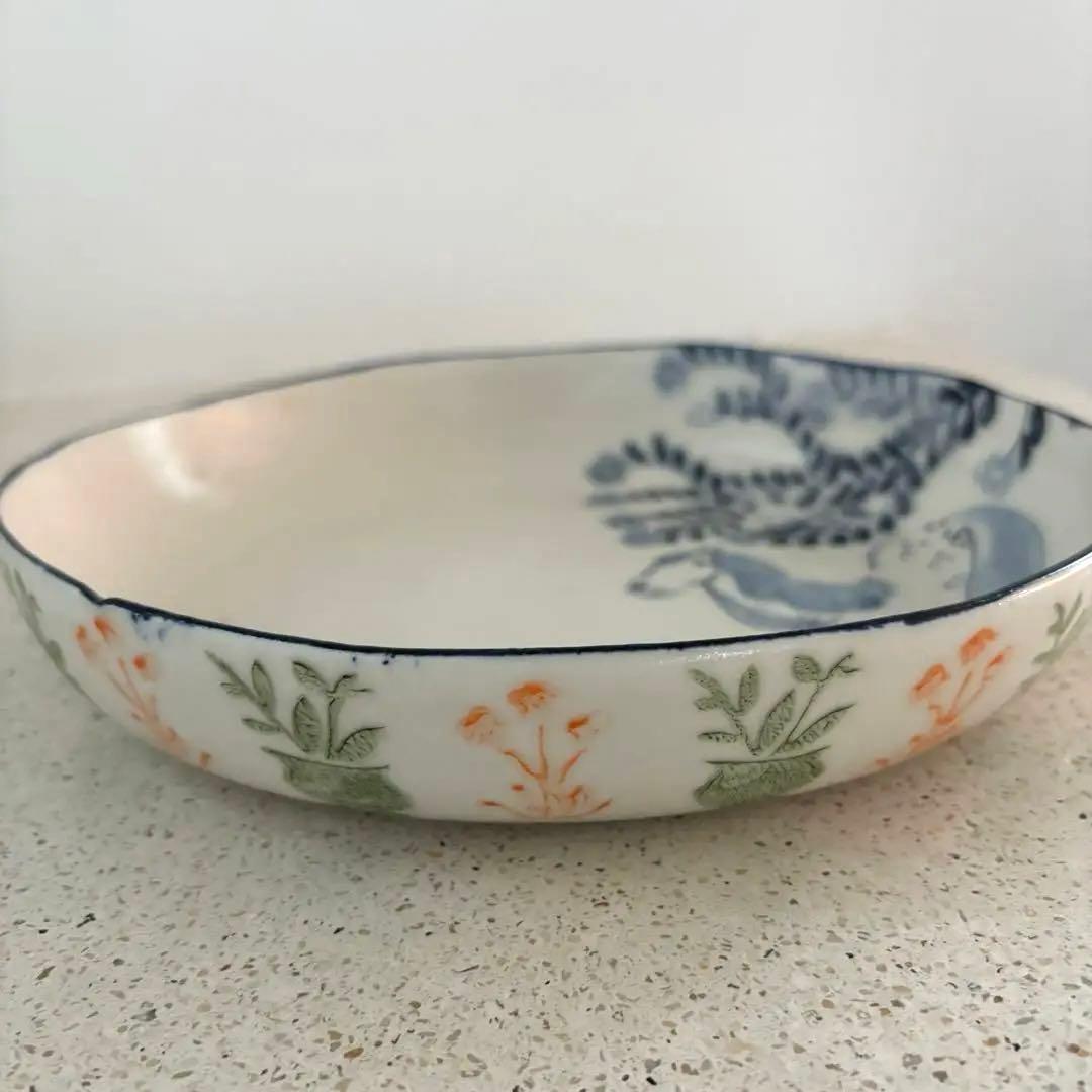 つちやまり　大皿プレート