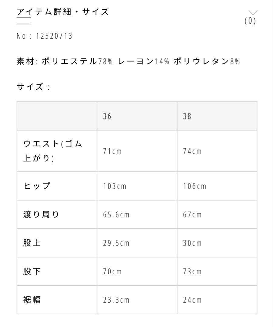 Todayful Cushion Easy Trousers 36 黒