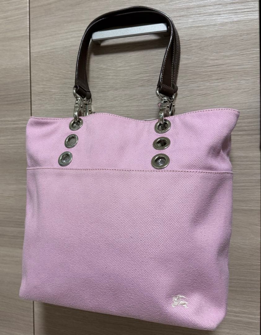 BURBERRY BLUE LABEL 2way トートバッグ ピンク チェック