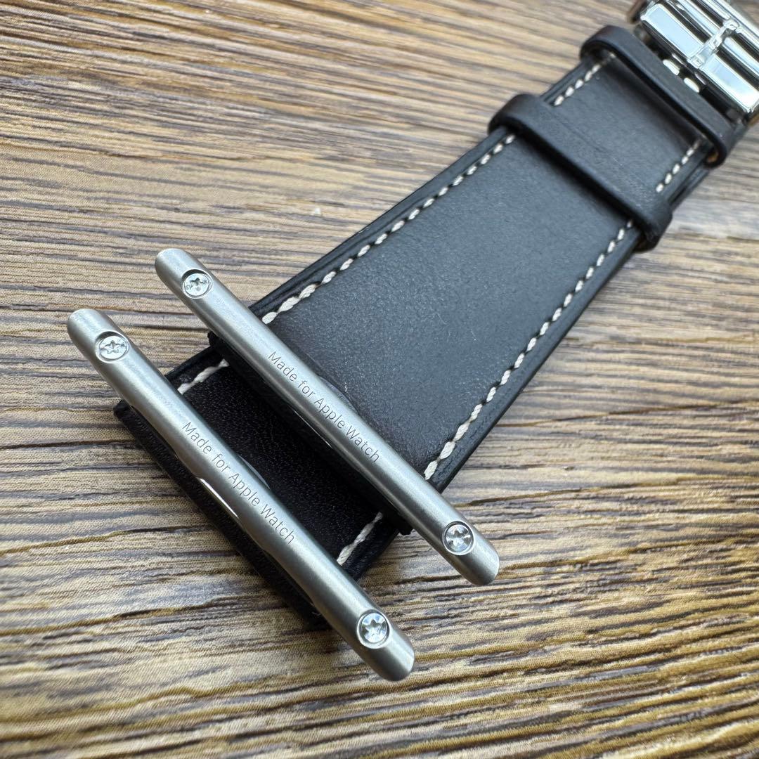 2530 ほぼ未使用Apple Watch エルメス　エベンヌ　バックル　レザー