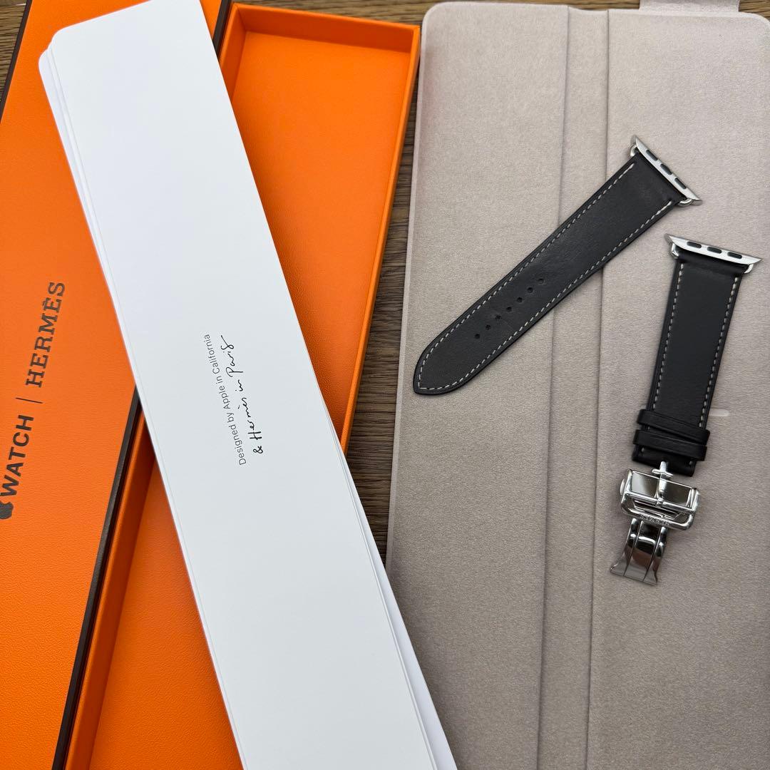 2530 ほぼ未使用Apple Watch エルメス　エベンヌ　バックル　レザー