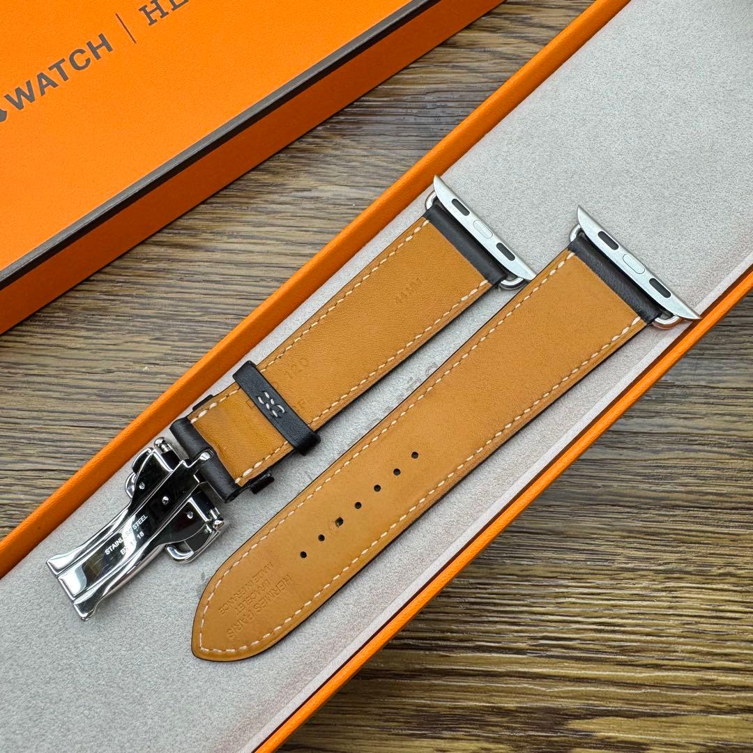 2530 ほぼ未使用Apple Watch エルメス　エベンヌ　バックル　レザー