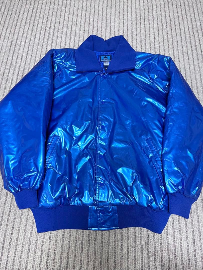 Hi-Gold 高校野球部 グランドコート グラコン ジャンパー 青 光沢