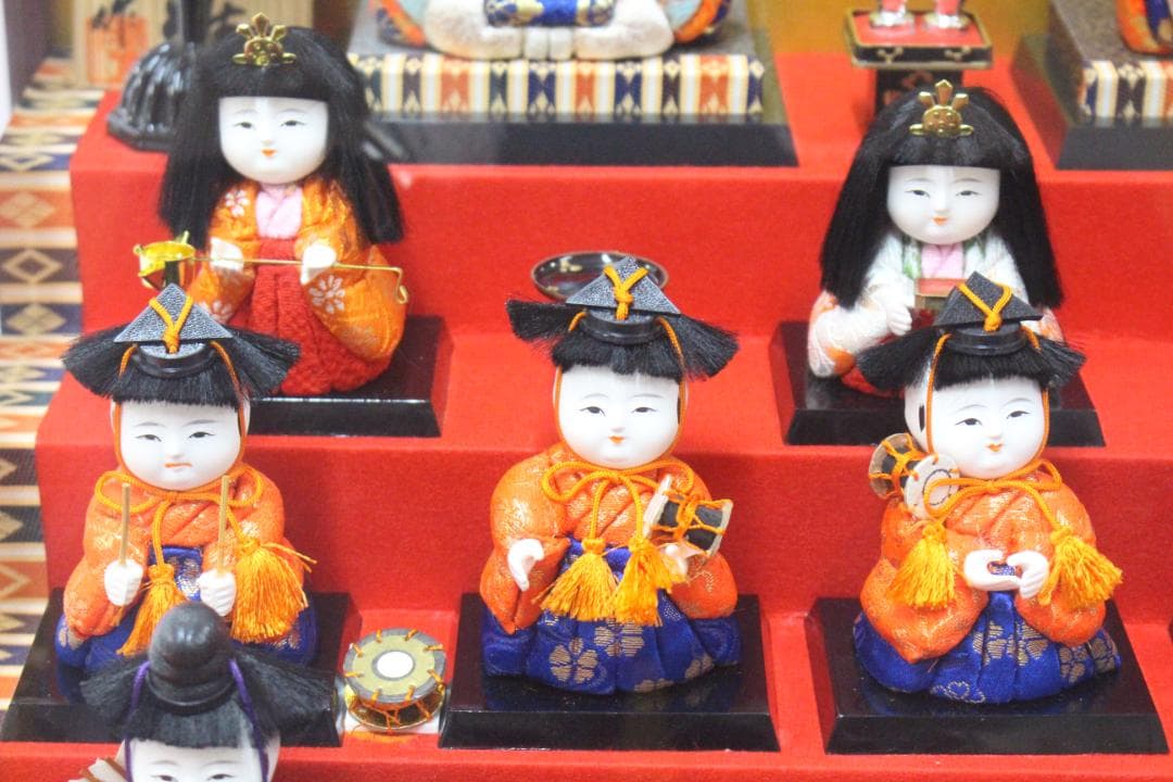 ♡まごころ雛 義光作 木目込 十五人揃 オルゴール ケース入