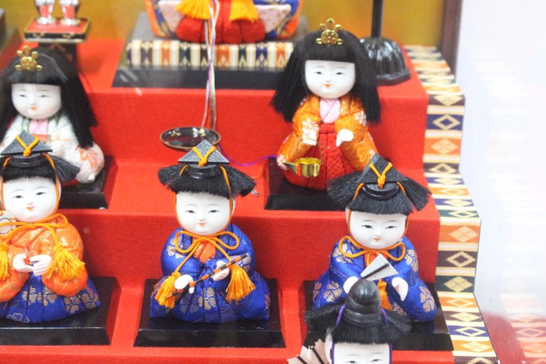 ♡まごころ雛 義光作 木目込 十五人揃 オルゴール ケース入