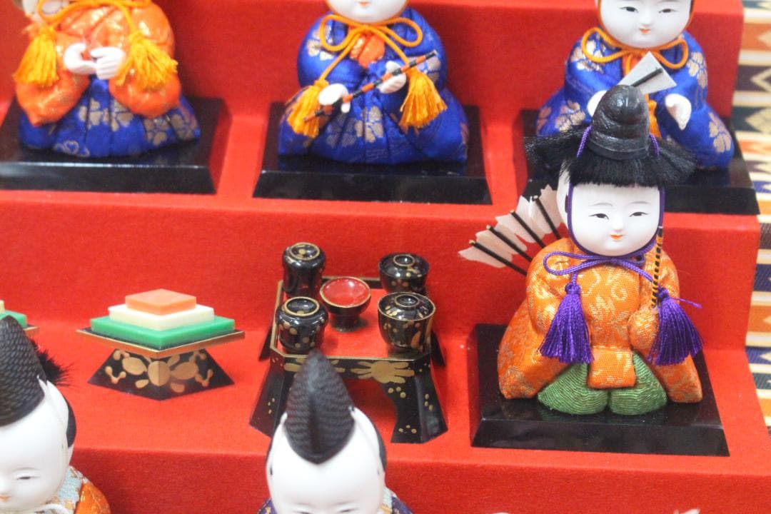 ♡まごころ雛 義光作 木目込 十五人揃 オルゴール ケース入