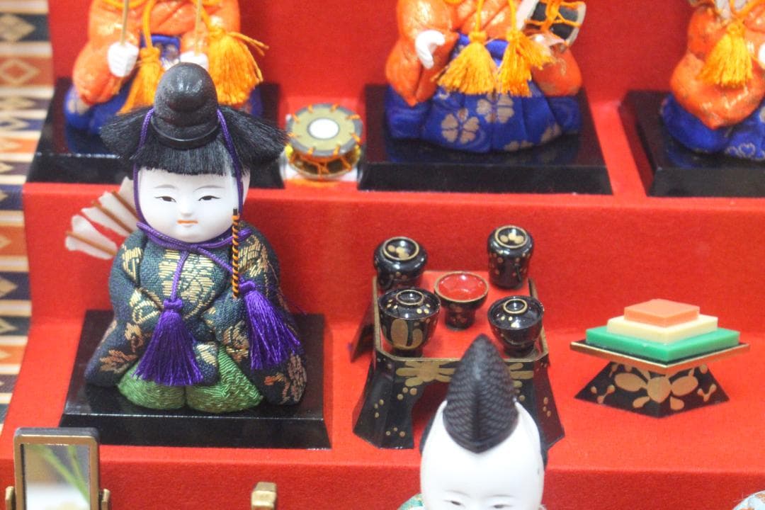 ♡まごころ雛 義光作 木目込 十五人揃 オルゴール ケース入