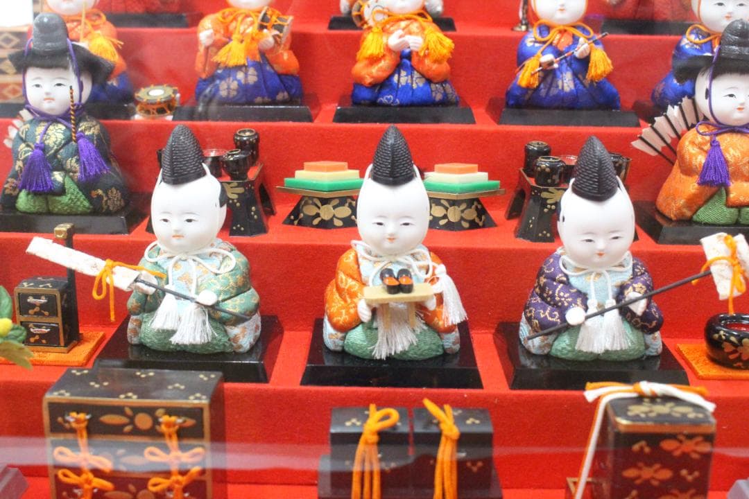 ♡まごころ雛 義光作 木目込 十五人揃 オルゴール ケース入