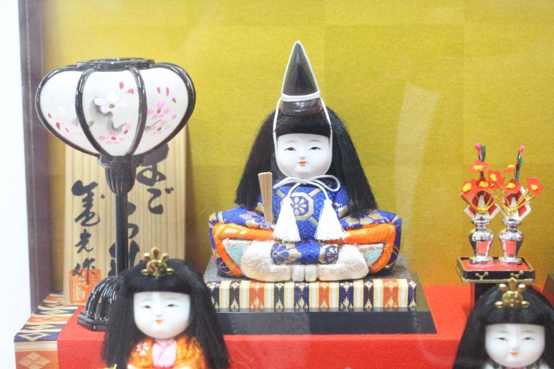 ♡まごころ雛 義光作 木目込 十五人揃 オルゴール ケース入