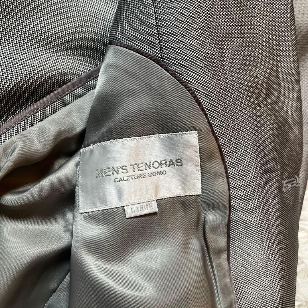【早い者勝ち】MEN'S TENORAS スリーピース　スーツ　シルバー