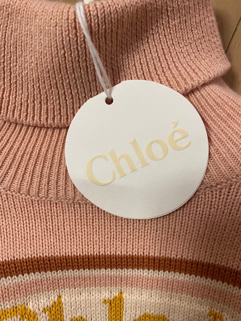 Chloe クロエ　キッズ　ニットワンピース　新品