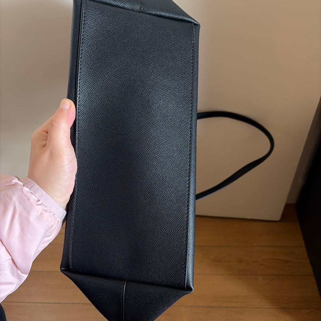 極美品 コーチ トートバッグ ブラック F58846 チャーム付き 保存袋付き